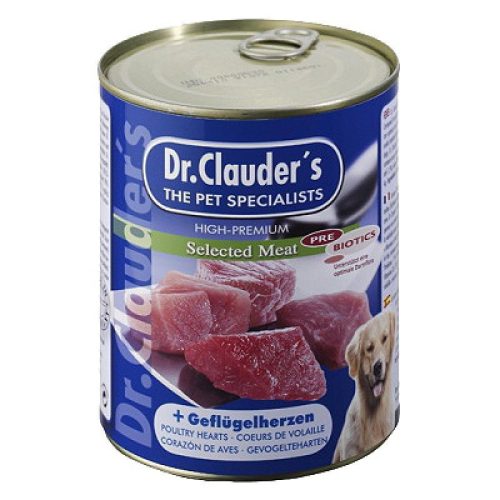 Dr-Clauders-Kutya-Konzerv-Selected-Meat-Szarnyas-Sziv-800G