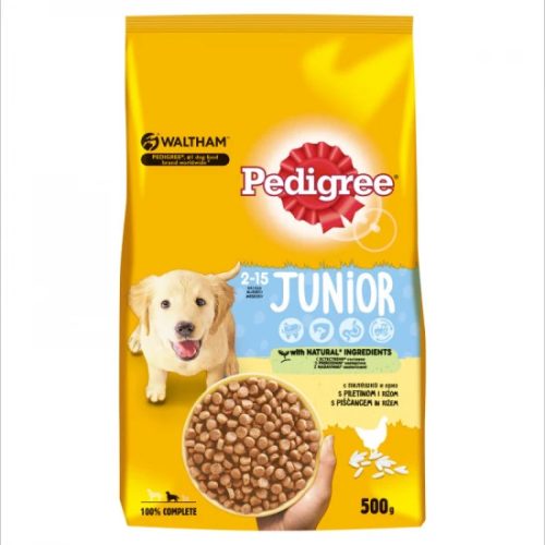 Pedigree-Szaraz-Junior-Medium-Baromfi-500g