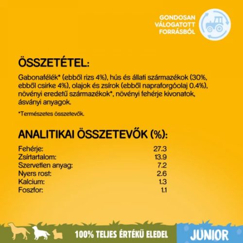 Pedigree-Szaraz-Junior-Medium-Baromfi-500g