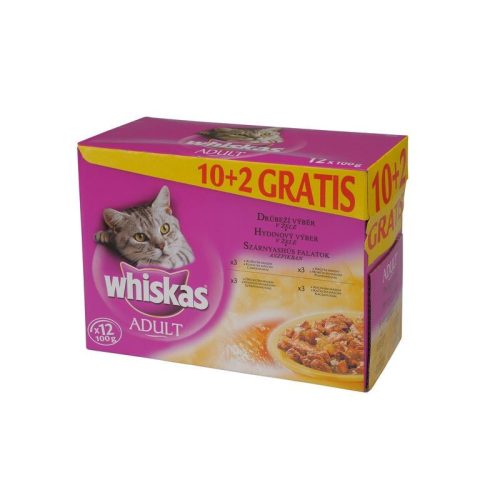 Whiskas Alutasakos 12 pack Szárnyas 12x85g