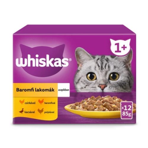 Whiskas Alutasakos 12 pack Szárnyas 12x85g