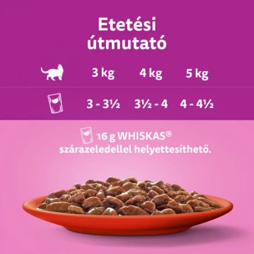 Whiskas alutasak 4-pack Marha-Csirke  mártásban  4x85g