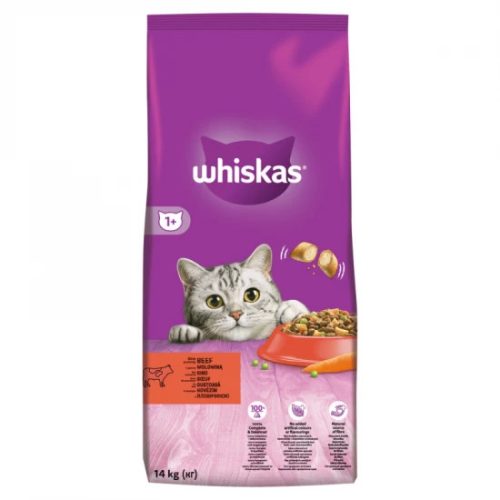 Whiskas Száraz Marha Májas Falat 14kg