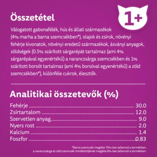 Whiskas Száraz Marha Májas Falat 14kg