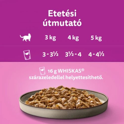 Whiskas alutasak 4-pack szárnyas menü Casserole 4*85gr