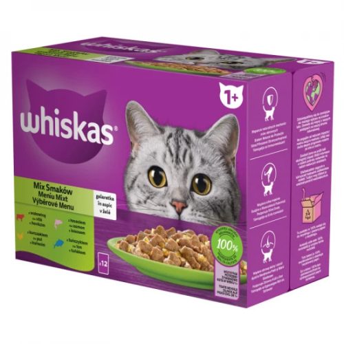 WHISKAS Alutasak  12-pack halas-húsos mix válogatás 12*85g