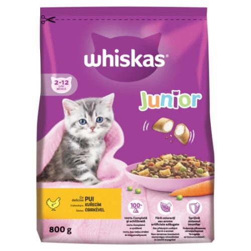 Whiksas száraz junior csirke 800gr