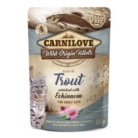   Carnilove Cat tasakos Trout with Echinacea - Pisztráng echinaceával 85g