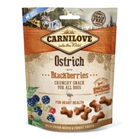   Carnilove Dog Crunchy Snack Ostrich & Mulberry-  Strucc Hússal és Szederrel 200g