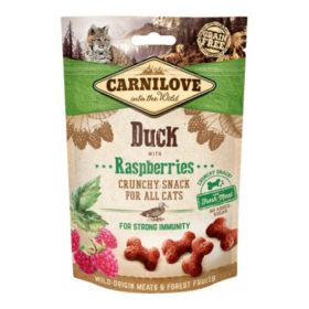   Carnilove Cat Crunchy Snack Duck & Raspberries- Kacsa Hússal és Málnával 50g