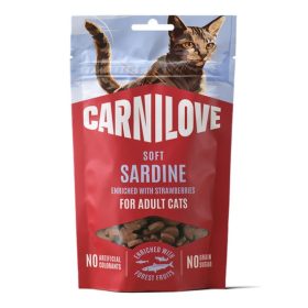   Carnilove Cat Soft Snack Sardine enriched with Strawberry - Szardíniával és Eperrel 50g
