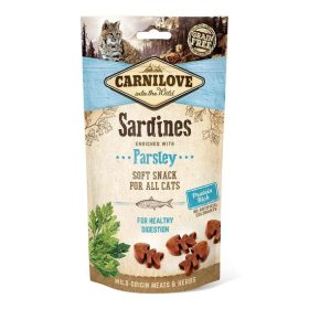   Carnilove Cat Semi Moist Snack Sardine Enriched & Parsley- Szardínia Hússal és Petrezselyemmel 50g