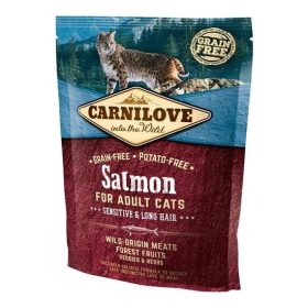   Carnilove Cat Adult Salmon Sensitive & Long Hair-  Lazac Hússal 400g