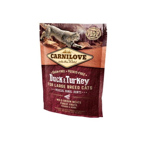 Carnilove-Cat-Kacsa-pulyka-Large-Breed-Muscles-Bones-Joints-400g