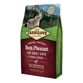   Carnilove Cat Adult Duck & Pheasant Hairball Control- Kacsa és Fácán Hússal 2kg