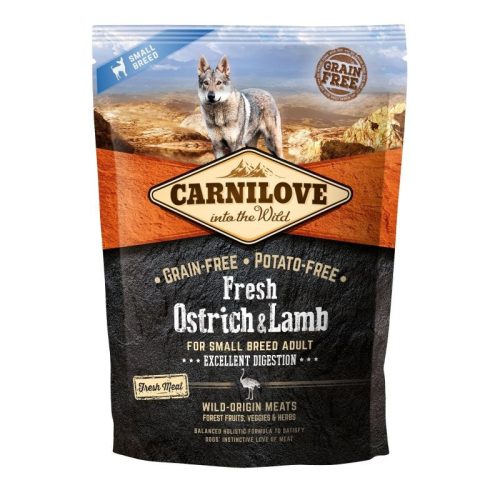 Carnilove Fresh Adult Dog Small Strucc & bárány - Excellent Digestion 1,5kg