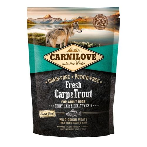 Carnilove Fresh Adult Dog ponty & pisztráng - Hair & Healthy Skin 1,5kg