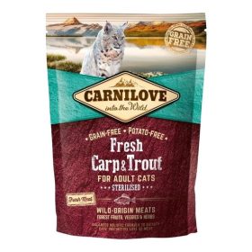   Carnilove Fresh Adult Cat Carp & Trout Sterilised - Ponty és Pisztráng Hússal 400g