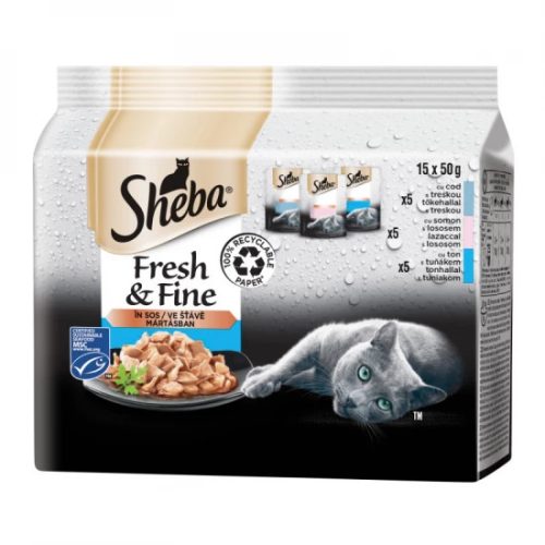 SHEBA Mini 15x50g halas válogatás