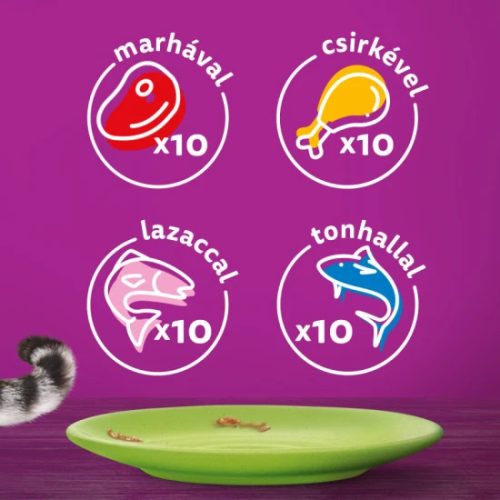 WHISKAS alutas 40-pack halas-húsos válogatás 40*85g