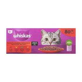  WHISKAS alutasak 80-pack klasszikus válogatás mártásban 80*85g