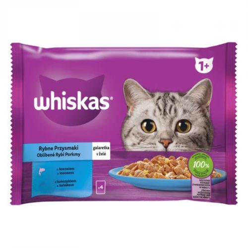 Whiskas alutasak Multipack halas aszpikban  4x85g