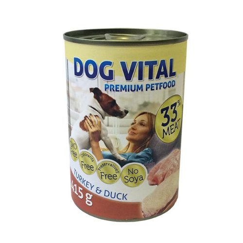 Dog-Vital-konzerv-turkey-duck-415gr