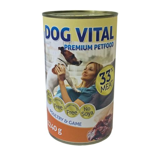 Dog Vital konzerv poultry&game 1240gr