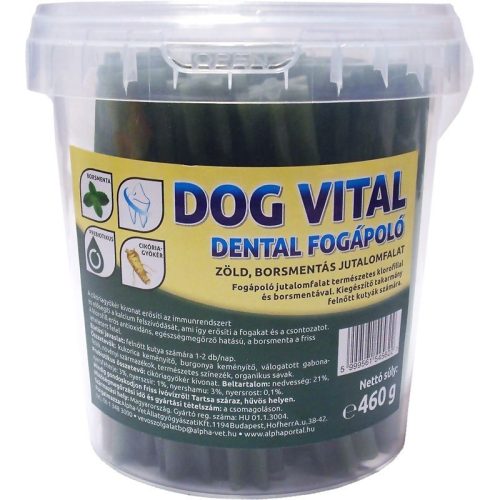 Dog-Vital-Dental-Fogapolo-Borsmentaval-es-Klorofillal-460G-Jutalomfalat-Kutyanak-