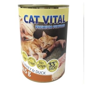 Cat Vital konzerv kacsa+pulyka 415gr
