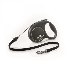   Flexi Black Design zsinóros automata póráz M 5m 20kg-ig fekete