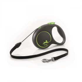   Flexi Black Design zsinóros automata póráz M 5m 20kg-ig zöld