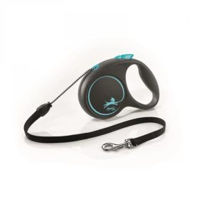   Flexi Black Design zsinóros automata póráz M 5m 20kg-ig kék
