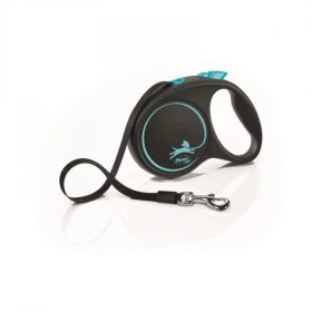   Flexi Black Design szalagos automata póráz M 5m 25kg-ig kék