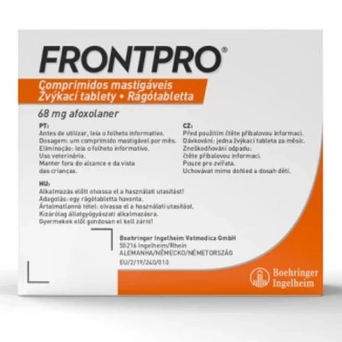 Frontpro 28,3 mg rágótabletta 4-10 kg 3X