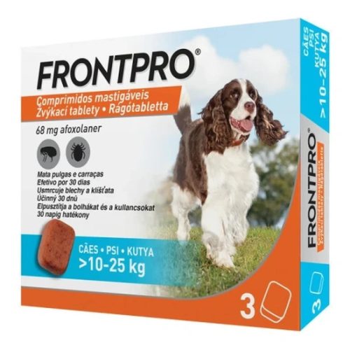 Frontpro 68 mg rágótabletta 10-25 kg 3X