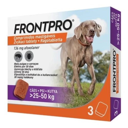 Frontpro 136 mg rágótabletta 25-50 kg 3X