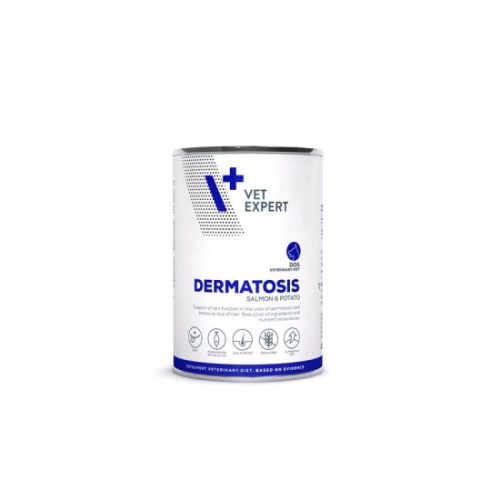 VetExpert Veterinary Diet Dermatosis konzerv kutyáknak lazac & burgonya  400 g