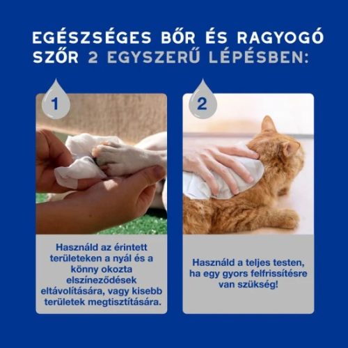 Douxo Spa Nedves törlőkendő kutyáknak és macskáknak 100db