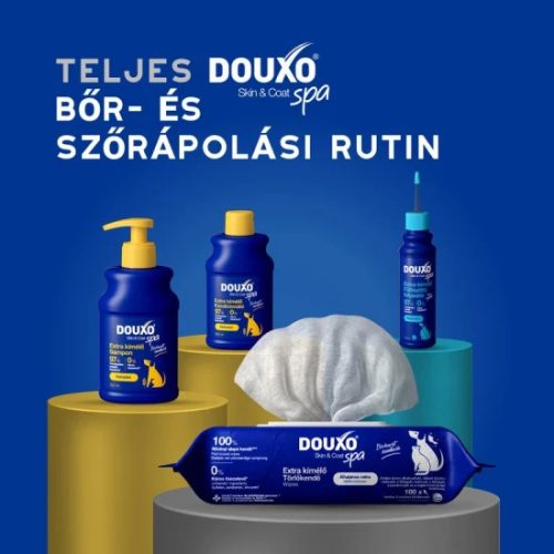 Douxo Spa Nedves törlőkendő kutyáknak és macskáknak 100db