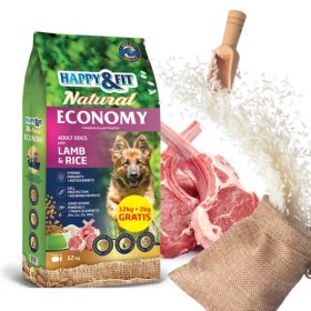 Happy&Fit Natural Economy Adult with Lamb and Rice 12+2kg