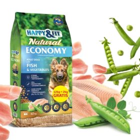   Happy&Fit Natural Economy Adult with Fish and Vegetables 12+2kg