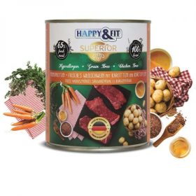   Happy&Fit Superior Friss Vaddisznóhús S.répával, burgonyával 800g