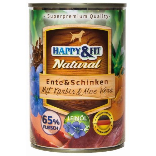 Happy-Fit-Natural-Ente-Schinken-mit-Kurbis-Aloe-Vera-400g