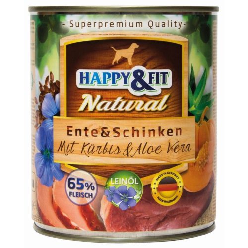 Happy-Fit-Natural-Ente-Schinken-mit-Kurbis-Aloe-Vera-800g