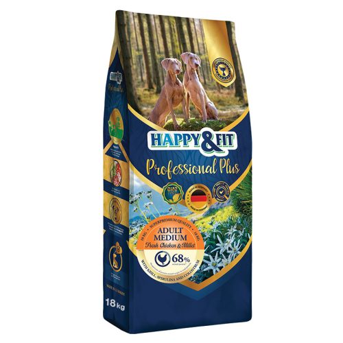 Happy&Fit Professional Plus Adult Medium Fresh Chicken&Millet 18kg