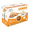 Iams Cat Delights Kitten&Junior csirke falatkák ízletes szószban, multipack 12x85g
