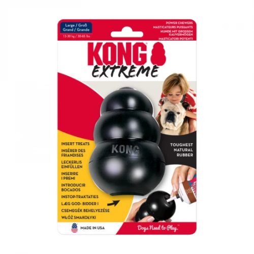 KONG Extrém Harang Fekete Kutyajáték L