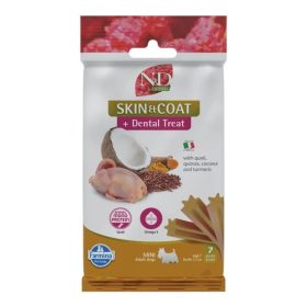 N&D Quinoa Dog Jutalomfalat Skin&coat Quail Adult Mini 60g