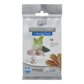   N&D White Dog Dental Jutalomfalat Sea bass,fennel,rice&spirulina Adult Med&max 100g